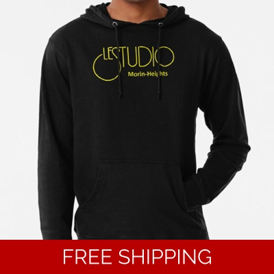 Le Studio Lightweight Hoodie Yellow Logo MH Yellow